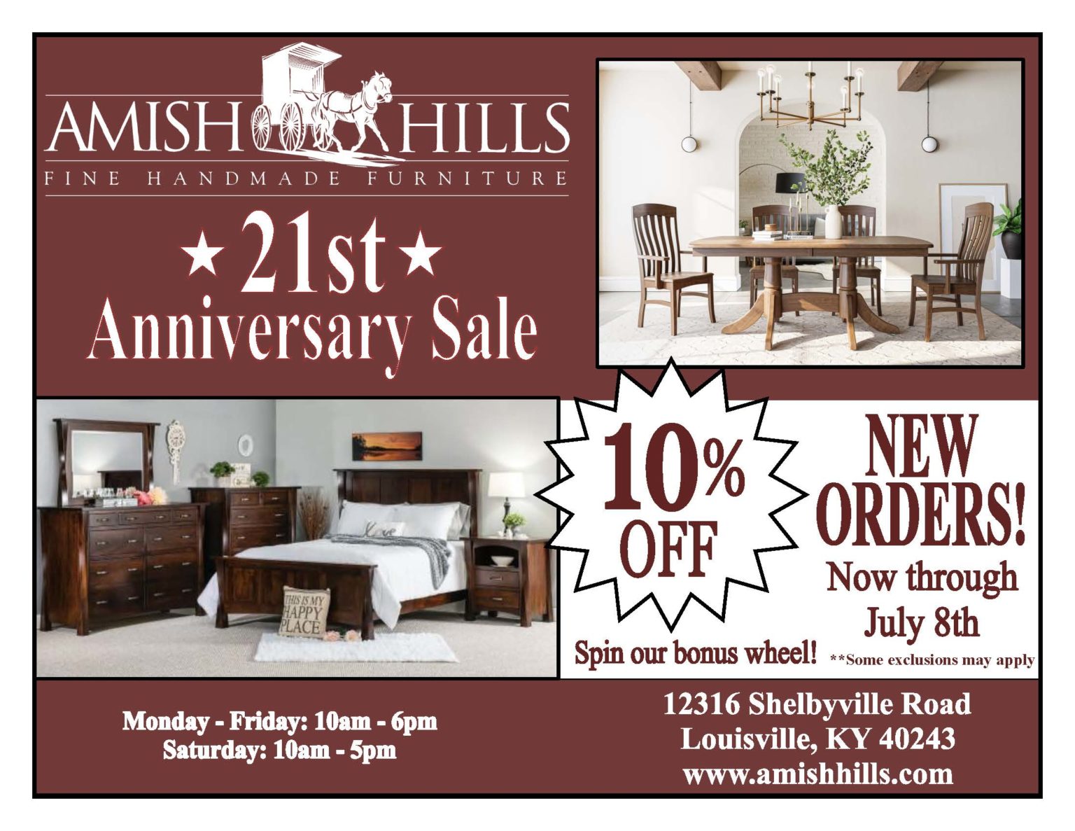 Amish Hills Handmade Furniture Louisville, KY